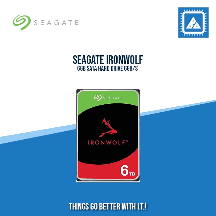 SEAGATE 6TB IRONWOLF SATA 6GB/S 5400RPM 256MB SEAGATE 6TB IRONWOLF SATA 6GB/S 5400RPM 256MB